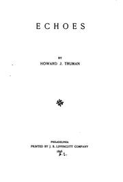 Cover of: Echoes by Howard J. Truman