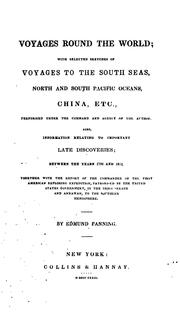 Cover of: Voyages Round the World: With Selected Sketches of Voyages to the South Seas, North and South ... by Edmund Fanning