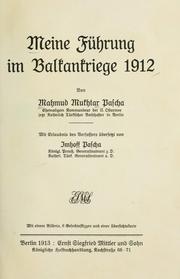 Cover of: Meine Führung im Balkankriege 1912