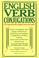Cover of: English verb conjugations