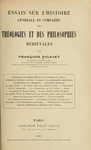 Cover of: Essais sur l'histoire générale et comparée des théologies et des philosophies médiévales