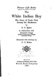 The white Indian boy by Elijah Nicholas Wilson, Howard Roscoe Driggs