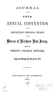 Cover of: Journal of the ... Annual Convention of the Protestant Episcopal Church in the Diocese of ... by Episcopal Church