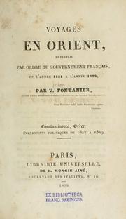 Voyages en Orient by V. Fontanier