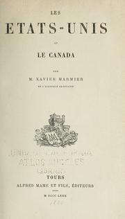 Cover of: États-Unis et le Canada.