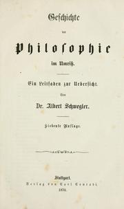 Cover of: Geschichte der Philosophie im Umriss: Ein Leitfaden zur Uebersicht.