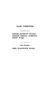 Cover of: Secretary's Report by Harvard College (1780 - ). Class of 1893