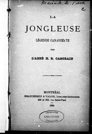 Cover of: La jongleuse: légende canadienne