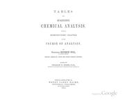 Cover of: Tables for Qualitative Chemical Analysis: With an Introductory Chapter on the Course of Analysis by Heinrich Will
