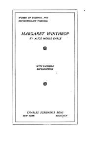 Cover of: ...Margaret Winthrop