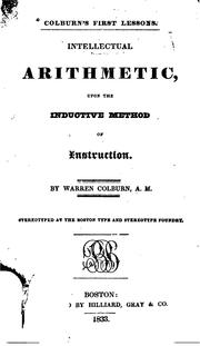 Cover of: Intellectual Arithmetic: Upon the Inductive Method of Instruction by Warren Colburn, Warren Colburn