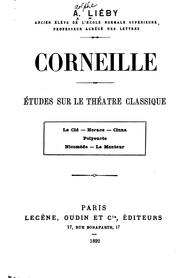 Cover of: Corneille: études sur le théâtre classique