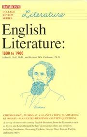Cover of: English literature: 1800 to 1900