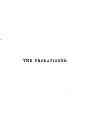 Cover of: The Probationer: And Other Stories