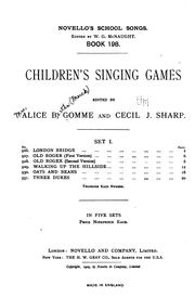 Cover of: Children's Singing Games