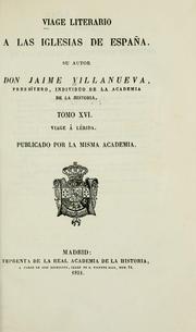 Cover of: Viage literario a las iglesias de Espana. by Jaime Villanueva