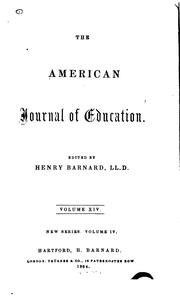 The American Journal of Education by Henry Barnard