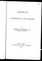 Cover of: Aminta, a modern life drama