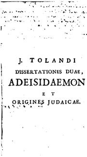 Cover of: Adeisidaemon, sive Titus Livius a superstitione vindicatus. ...: Annexae sunt ejusdem Origines ...