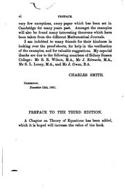 Cover of: A Treatise on Algebra