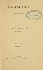 Cover of: Sermons of Rev. C.H. Spurgeon of London. by Charles Haddon Spurgeon