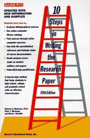 Steps to writing a research paper