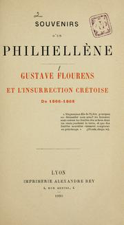 Souvenirs d'un Philhellène by Gustave Flourens