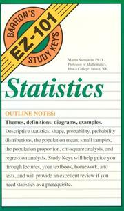 Cover of: Statistics by Martin Sternstein