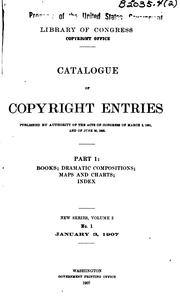 Cover of: Catalogue of Copyright Entries by Library of Congress. Copyright Office., Copyright Office , Library of Congress