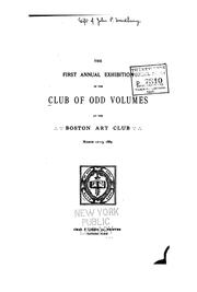Cover of: Annual Exhibition by Club of Odd Volumes