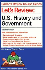 Cover of: Let's review: U.S. history and government