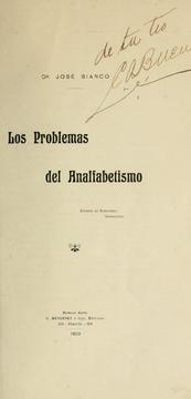 Cover of: problemas del analfabetismo.