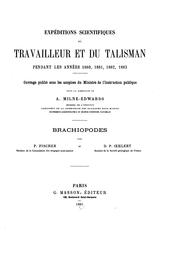 Cover of: Expéditions scientifiques du "Travailleur" et du "Talisman" pendant les années 1880, 1881, 1882 ...