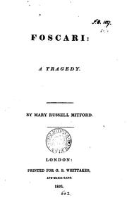 Cover of: Foscari: a tragedy by Mary Russell Mitford