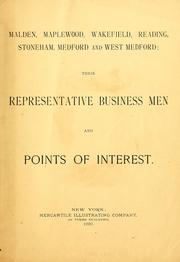 Cover of: Waltham and Watertown: their representative business men and points of interest