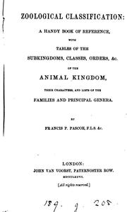 Cover of: Zoological classification: a book of reference by Francis Polkinghorne Pascoe, Francis Polkinghorne Pascoe