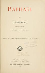 Cover of: Raphael by H. Knackfuss