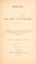 Cover of: Remarks of the Hon. B. F. Thomas, of Massachusetts, on the relation of the "seceded states" (so-called) to the Union, and the confiscation of property and emancipation of slaves in such states; in the House of representatives, April 10, 1862.