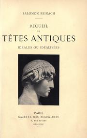 Cover of: Recueil de têtes antiques idéales ou idéalisées.