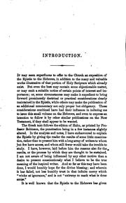 Cover of: The Epistle to the Hebrews in Greek and English: With an Analysis and Exegetical Commentary by Samuel Hulbeart Turner