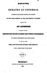 Cover of: Register of debates in Congress by U. S. Congress, U. S. Congress