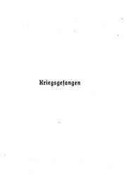 Cover of: Kriegsgefangen: Erlebtes 1870