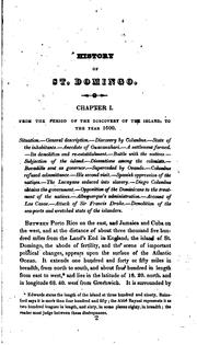 Cover of: History of the Island of St. Domingo: From Its First Discovery by Columbus to the Present Period by James Barskett
