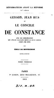 Cover of: Les réformateurs avant la Réforme, Jean Hus et le Concile de Constance by François Paul Émile Boisnormand de Bonnechose