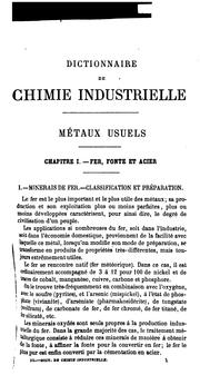 Dictionnaire de chimie industrielle by Aimé Girard , Barreswil (Charles Louis)