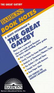 Cover of: F. Scott Fitzgerald's The great Gatsby by Anthony S. Abbott