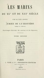 Cover of: Les marins du XVe et du XVIe siècle
