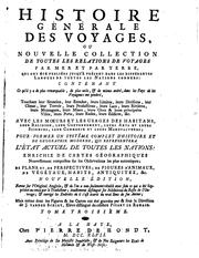 Cover of: Histoire générale des voyages, ou nouvelle collection de toutes les ...