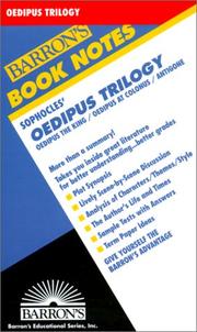 Cover of: Sophocles' Oedipus trilogy