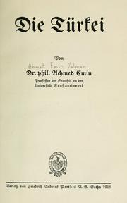 Cover of: Die Türkei